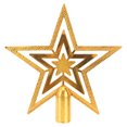 thumbnail image 1 of Gymnture christmas Golden Christmas Tree Topper Star Decoration, 1 of 10