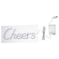 Gymnture christmas LED Cheers Neon Sign for Bar and Party Decor