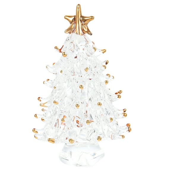 Gymnture christmas MINI CRYSTAL CHRISTMAS TREE - Romantic Desk Tree with Star Topper (GOLDEN)