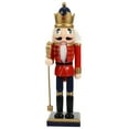thumbnail image 1 of Gymnture Nutcracker Ornament Xmas Puppet Decor Wooden Nutcracker Statue Christmas Decoration, 1 of 11