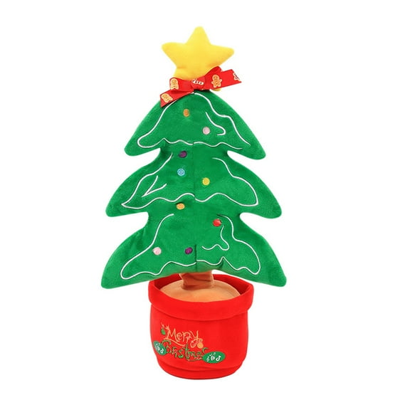 Gymnture christmas Plush Christmas Reindeer Singing Animal Animated Xmas Dancing Decor Bedroom Tree Green Gift Musical Electronic Holiday
