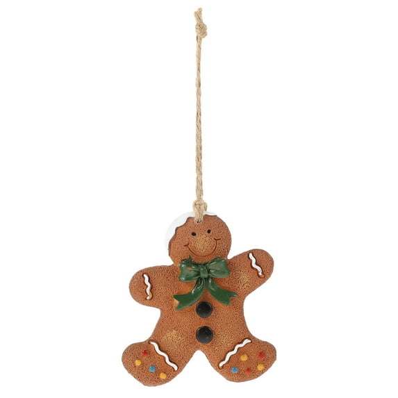 Gymnture christmas Small Resin Christmas Gingerbread Men Tree Ornaments Xmas Decoration Gifts