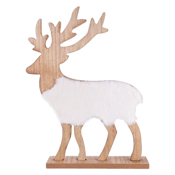 Gymnture christmas Wooden Reindeer Tabletop Decoration for Home Shop
