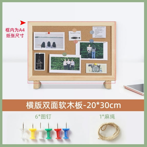 Gymnture desk board Small Cork Board For Desk With Wooden Frame Decorative Bulletin Board For Office Home And School Message Board For Photos And Messages