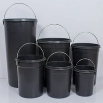 Gymnture removable trash bins Trash Can Inner Bucket Replacement Removable Garbage Can Pail Liner Insert 5L Plastic Trash Bin Wastebasket Round Garbage Container Black