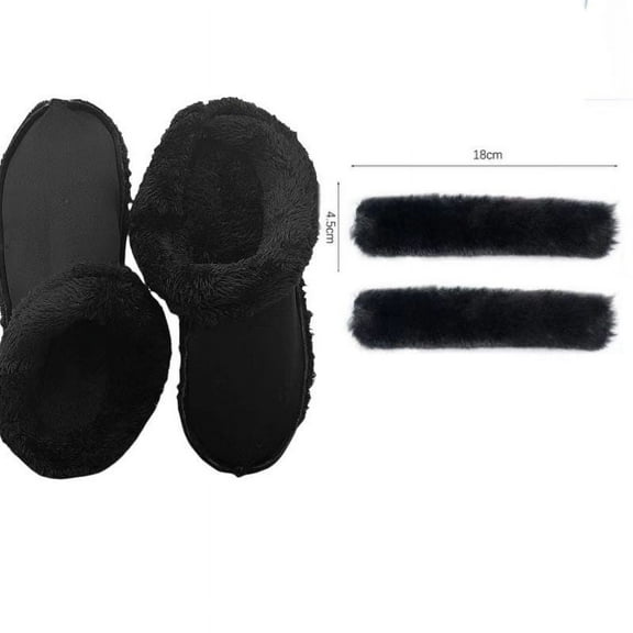 Gymnture shoes insoles 1 Set Shoes Insoles Shoe Pads Inserts Sneakers Lining Foot Warmers Removable And Washable Plush Clogs Shoe Liners For Winter