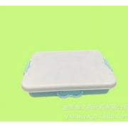 Gymnture toys box Empty Sandbox Sand Tray With Lid Portable Small Toy Storage Box Plastic Sandbox Outdoor Activities Toy Storage Case Plaything Box