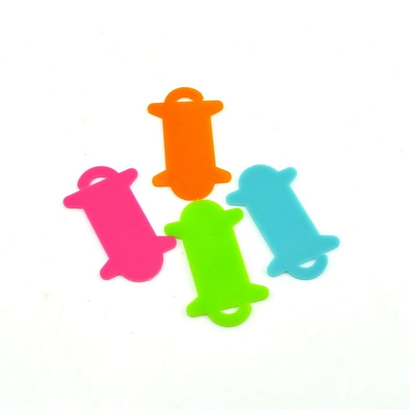 Gymnture winding plate 100pcs Plastic Yarn Bobbin Organizer for Knitting and Crochet Winding Plate for Thread and Yarn Storage DIY Embroidery Colored Bobbin Board Holder