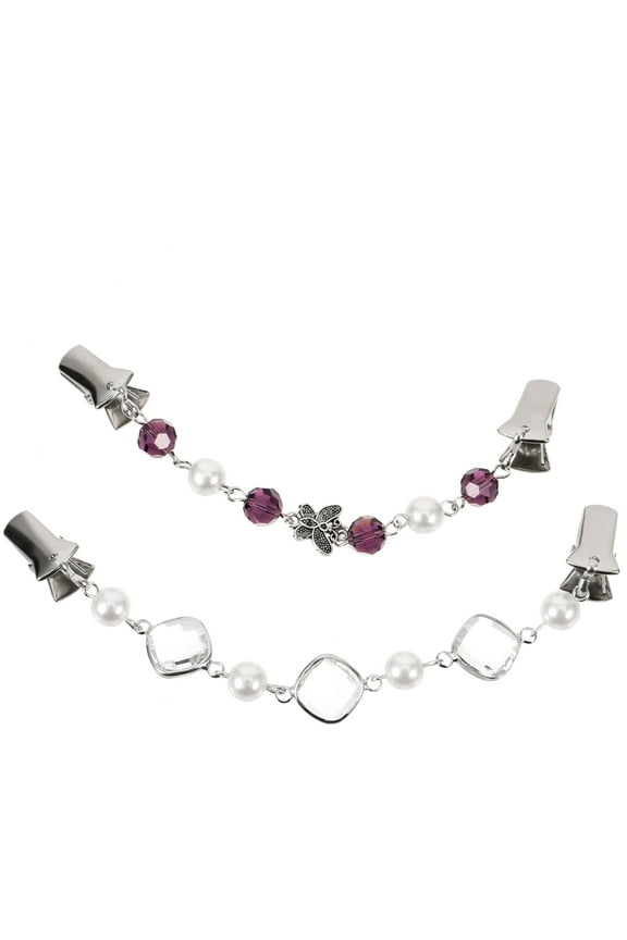 winter 2 pcs Shawl Clip Dress Cinch Clip Sweater Clips Decorative Clothing Clips Metal Cardigan Clip