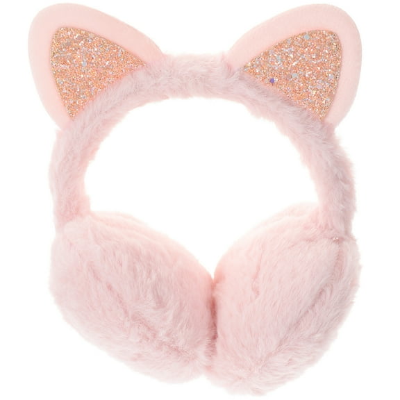 Gymnture winter Plush Cat Ear Winter Ear Muffs - Folding Cartoon Earshield