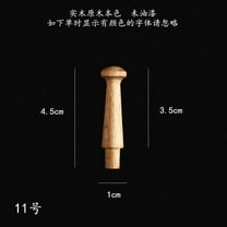 Gymnture wooden wall hooks 6pcs Wood Wall Hooks Rustic Coat Hooks Wall Mounted Hat Rack Wooden Heavy Duty Robe Hook Decorative Wall Hanger Hooks For Hanging Bathroom Towels Clothes 0.6 CM