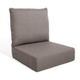 thumbnail image 1 of Gymojoy 22 in. x 24 in. x 6 in.Deep Seat Cushion Set, Olefin 2-Piece Deep Seating Outdoor Replacement Lounge Chair loveseat Sofa Cushion in Gray, 1 of 9