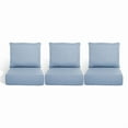 thumbnail image 1 of Gymojoy 22 in. x 24 in. x 6 in.Deep Seat Cushion Set, Olefin 6-Piece Deep Seating Outdoor Replacement Lounge Chair loveseat Sofa Cushion in Turquoise, 1 of 8