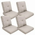 thumbnail image 1 of Gymojoy 22 in. x 25 in. x 4 in.Deep Seat Cushion Set, Olefin 8-Piece Deep Seating Outdoor Replacement Lounge Chair loveseat Sofa Cushion in Beige, 1 of 9