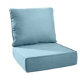 thumbnail image 1 of Gymojoy 24 in. x 24 in. x 6 in.Deep Seat Cushion Set, Olefin 2-Piece Deep Seating Outdoor Replacement Lounge Chair loveseat Sofa Cushion in Babyblue, 1 of 6