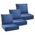 thumbnail image 1 of Gymojoy 24 in. x 24 in. x 6 in.Deep Seat Cushion Set, Olefin 6-Piece Deep Seating Outdoor Replacement Lounge Chair loveseat Sofa Cushion in Turquoise, 1 of 6