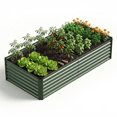 thumbnail image 1 of Gymojoy Outdoor Metal Raised Garden Bed,8x4x2ft Planter Box for Vegetables,Flowers,Herbs,Green, 1 of 11