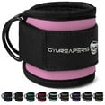 thumbnail image 1 of Gymreapers Ankle Strap – Exercise & Fitness Accessory for Cable Machines, Padded Neoprene Ankle Cuff (Pink, Pair of 2), 1 of 6