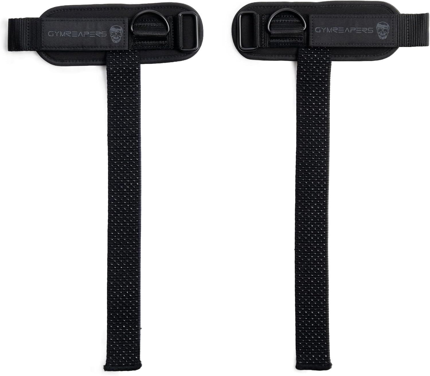 Gymreapers GripLink Lifting Straps – Heavy Duty D-rings Wrists Straps with Anti-Slip Silicone Grip Beads, Cushioned, Adjustable Support for Deadlifts, Powerlifting, Cable Machines and Gym Trainings