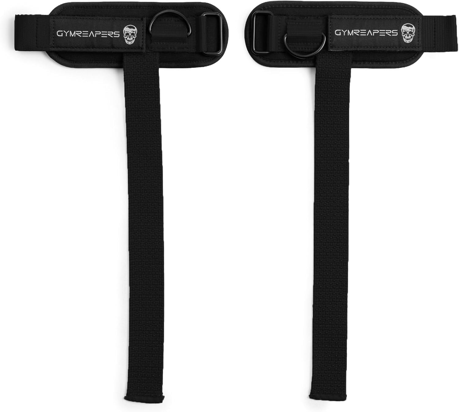 Gymreapers GripLink Lifting Straps – Heavy Duty D-rings Wrists Straps with Anti-Slip Silicone Grip Beads, Cushioned, Adjustable Support for Deadlifts, Powerlifting, Cable Machines and Gym Trainings