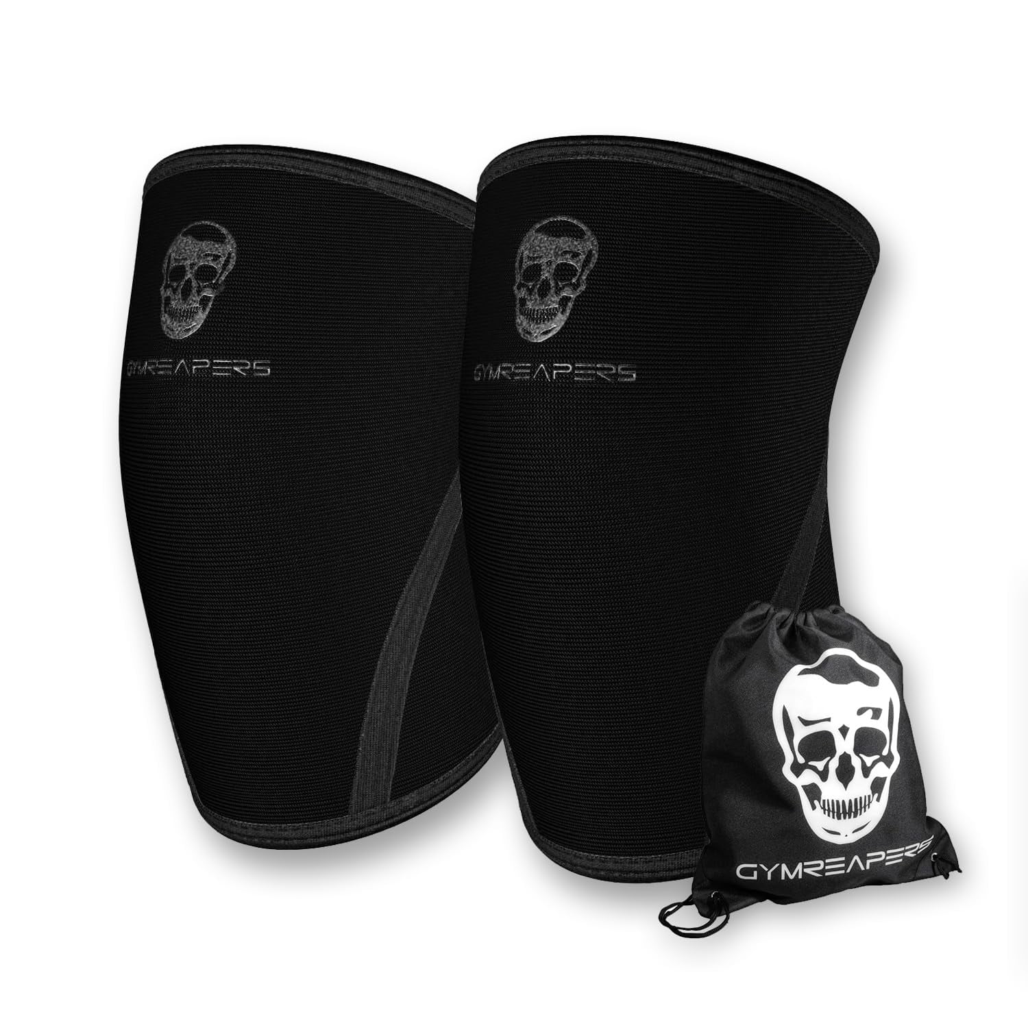 Gymreapers Knee Sleeves (1 Pair) Free Gym Bag - Knee Sleeve & Compression Brace for Squats, Fitness, Weightlifting, and Powerlifting 7MM Sleeve Pair - For Men & Women - 1 Year Warranty