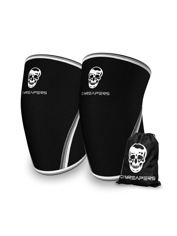 Knee Sleeves (1 Pair) Free Gym Bag - Knee Sleeve & Compression Brace for Squats, Fitness, Weightlifting, and Powerlifting 7MM Sleeve Pair - For Men & Women - 1 Year Warranty
