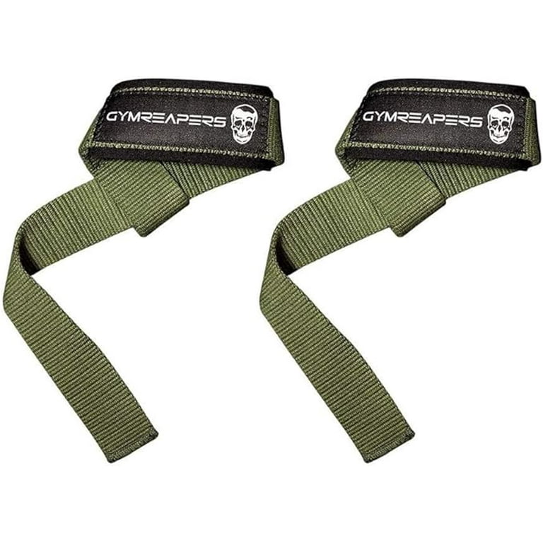 Gymreapers Lifting Wrist Straps for Weightlifting Bodybuilding Powerlifting Strength Training Deadlifts Padded Neoprene with 18 inch Cotton Walmart