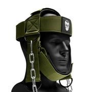 Gymreapers Neck Harness Increase Neck Strength and Reduce Neck Pain - Neck Trainer with 29  Heavy Duty Steel Chain Adjustable Neoprene Strap Neck Training Harness for Gym & Home Use
