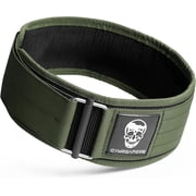 Gymreapers Quick Locking Weightlifting Belt for Bodybuilding, Powerlifting, Cross Training - 4 Inch Neoprene with Metal Buckle - Adjustable Olympic Lifting Back Support Ranger Green, 2X-Large