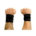 thumbnail image 1 of Gymreapers Strength Wrist Wraps for Cross Training, Olympic Lifting, WOD Workouts - Strong Wrist Support for Men and Women -| (Black/Black), 1 of 3
