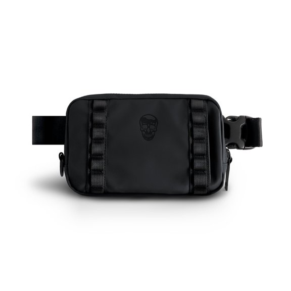 Gymreapers Travel Small Crossbody Bag for Men & Women with Hidden Pocket - Waterproof Shoulder Pack with Adjustable Sling Belt (Onyx)