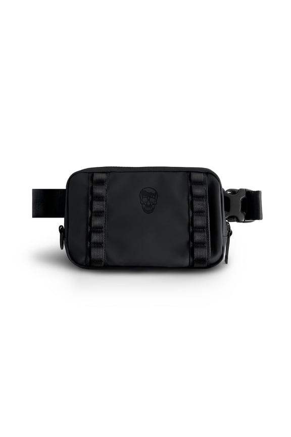 Travel Small Crossbody Bag for Men & Women with Hidden Pocket - Waterproof Shoulder Pack with Adjustable Sling Belt (Onyx)