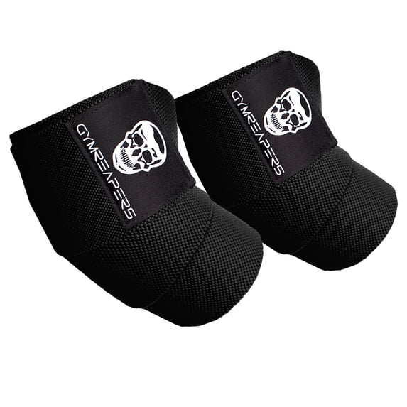 Gymreapers Weightlifting Elbow Wraps (1 Pair) - Flexible 40'' Elbow Compression Strap & Joint Support Brace - For Bench Press, Powerlifting, and Pressing