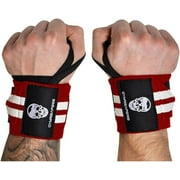 Gymreapers Weightlifting Wrist Wraps IPF Approved 18" Professional Quality Wrist Support with Heavy Duty Thumb Loop - Best Wrap for Powerlifting Competition, Strength Training, Bodybuilding