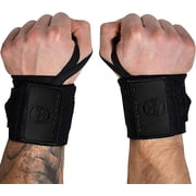 Gymreapers Weightlifting Wrist Wraps IPF Approved 18" Professional Quality Wrist Support with Heavy Duty Thumb Loop - Best Wrap for Powerlifting Competition, Strength Training, Bodybuilding