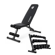 Gymusclo 1100LBS Adjustable Weight Bench with 350LBS/450LBS/550LBS Rubber Hex Dumbbell Set & 3-Tier Storage Rack, Heavy Duty Strength Training Equipment for Home Gym Full Body Workouts