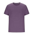 thumbnail image 1 of Gymvis Men's Vintage Solid Color Pocket Tee, Short Sleeve Crew Neck Stretchy Breathable T-Shirt, Casual Business Athletic Soft Top for Gym Daily Wear, 1 of 8