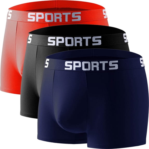 Gymvis Mens Underwear Boxers Cotton Comfortable Pack Underpants for Men