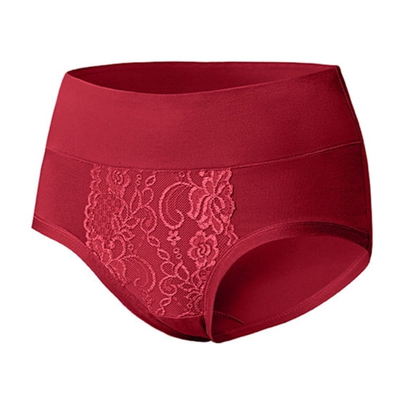 Gymvis Plus Size High Rise Cotton Women's Tummy Control Underwear Panties