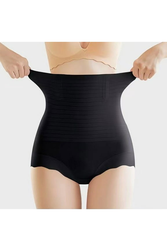 Women High Rise Plus Size Tummy Control No show Briefs Underwear Panties