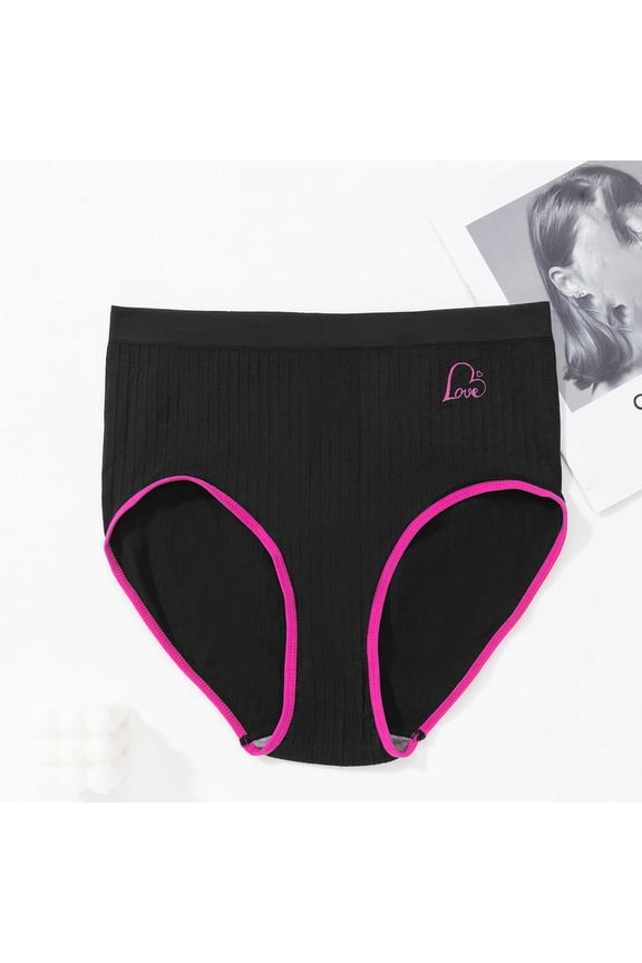 Women Plus Size High Rise Tummy Control No show Briefs Underwear Panties