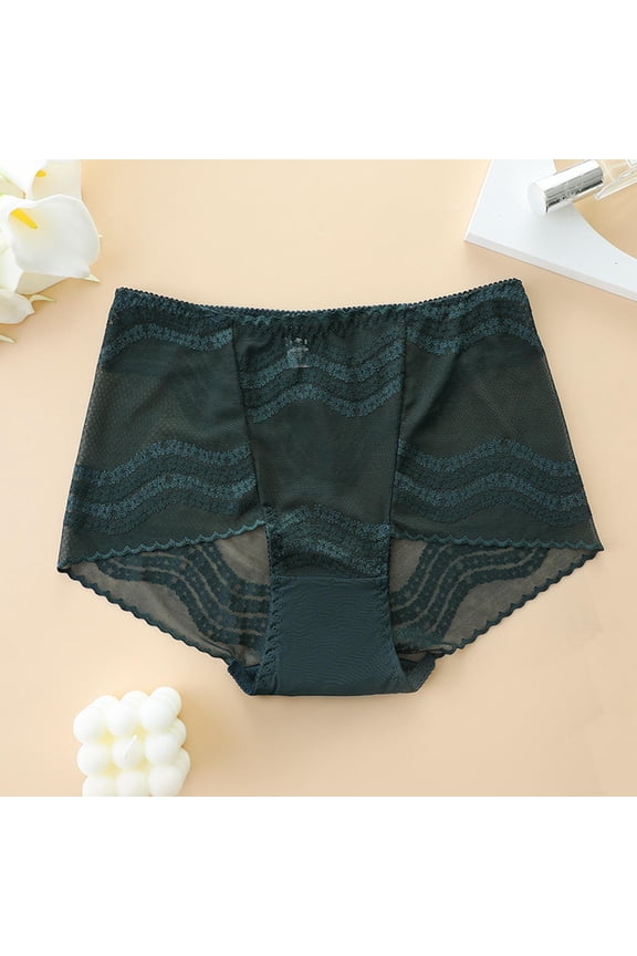 Women's High Rise Tummy Control No Show Plus Size Underwear/Panties