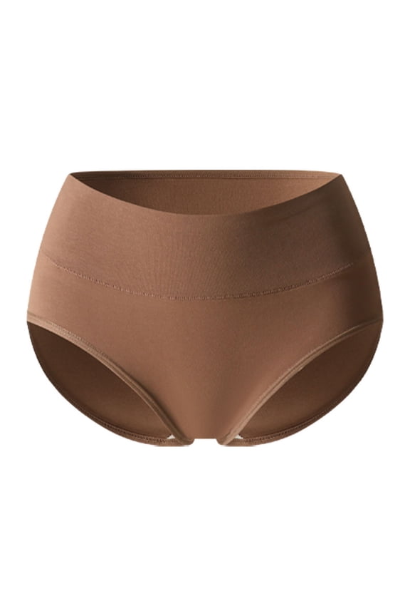 Women's High Rise Tummy Control No show Cotton Plus Size Underwear/Panties