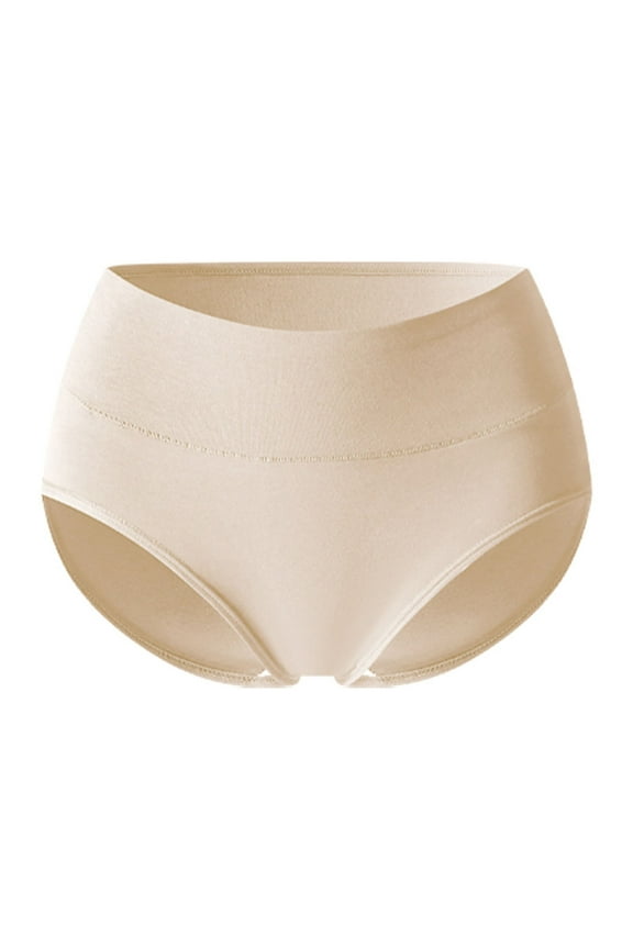 Women's High Rise Tummy Control No show Cotton Plus Size Underwear/Panties