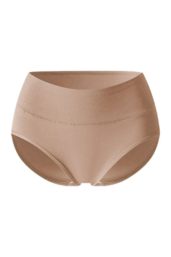 Women's High Rise Tummy Control No show Cotton Plus Size Underwear/Panties