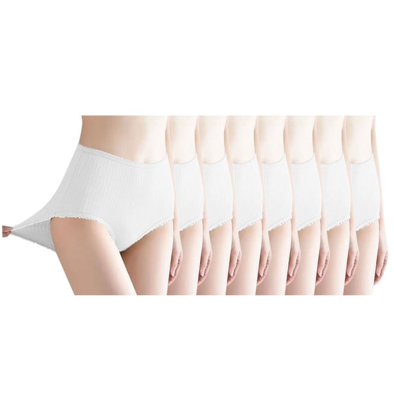 Gymvis Women's High Rise Tummy Control Underwear/Panties Pack for Plus Size