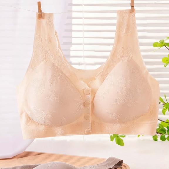 Gymvis Womens Bras,Bras for Women,Front Closure Push up Seamless