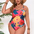 thumbnail image 1 of Gymvis Womens One Piece Bathing Suits,Bikini Bathing Suits for Women,Plus Size Print Athletic,Pink, 1 of 7