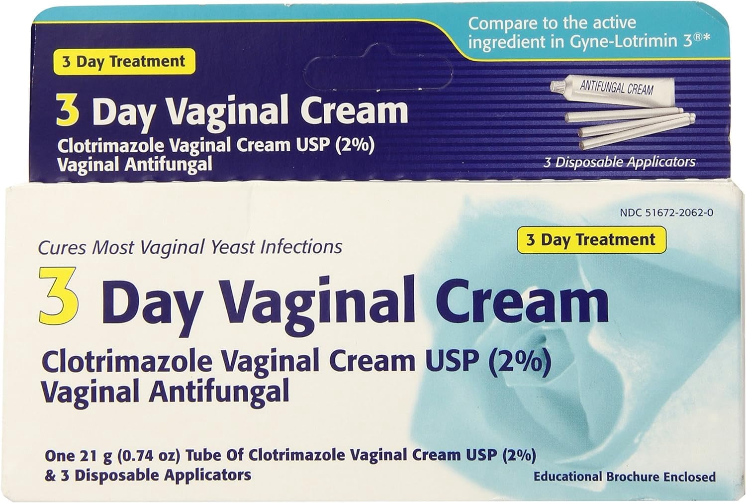Clotrimazole 3 -Day Vaginal Cream - 0.74 Oz