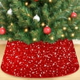 thumbnail image 1 of Gynky Christmas Tree Collar Christmas Tree Skirts Christmas Tree Stand Collar Basket Round Base Cover Shiny Glitter 23.6 inch Red, 1 of 7